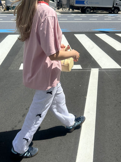 ＜SL2241630＞　side ribbon sweat pants