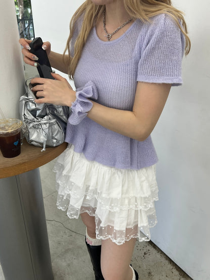 ＜SL2252612＞　シュシュSETバレリーナニットトップス