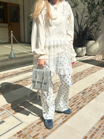 ＜SL2234653＞　フラワーフレアパンツ