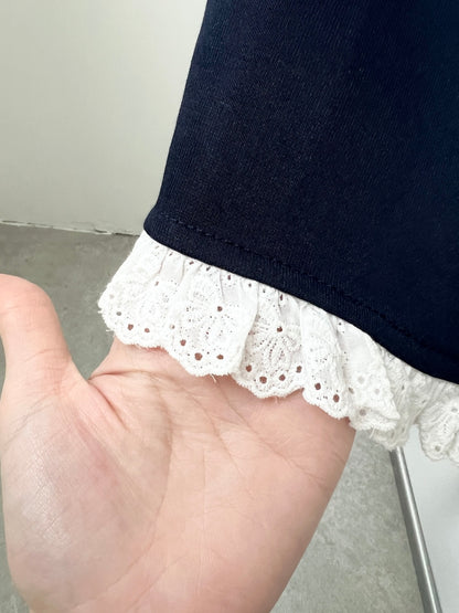 ＜SL2251642＞　レースヘムスウェットスカート