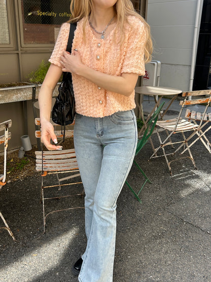 ＜SL2252601＞　ローズレディブラウス