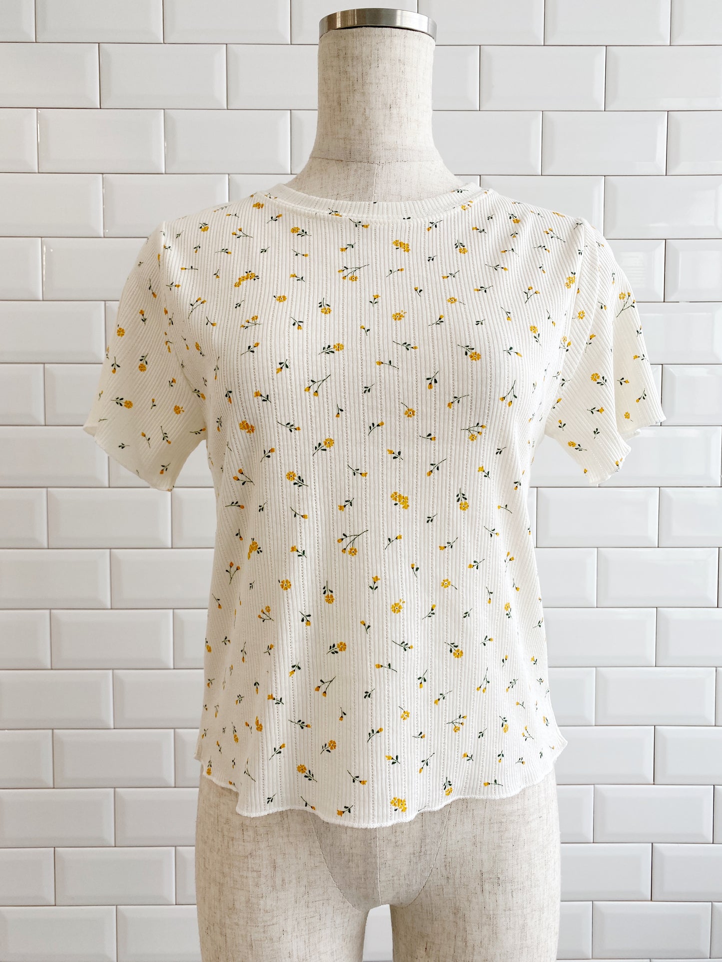 ＜SL2241627＞　flower thermal tee
