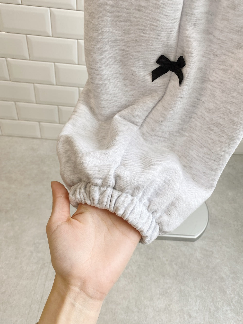 ＜SL2241630＞　side ribbon sweat pants