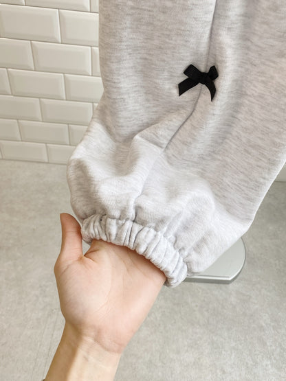 ＜SL2241630＞　side ribbon sweat pants
