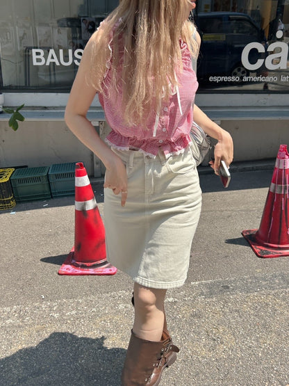 ＜SL2242637＞　デニムミディスカート
