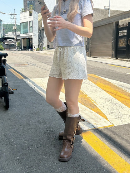 ＜SL2242617＞　小花柄フリルメロウショートパンツ