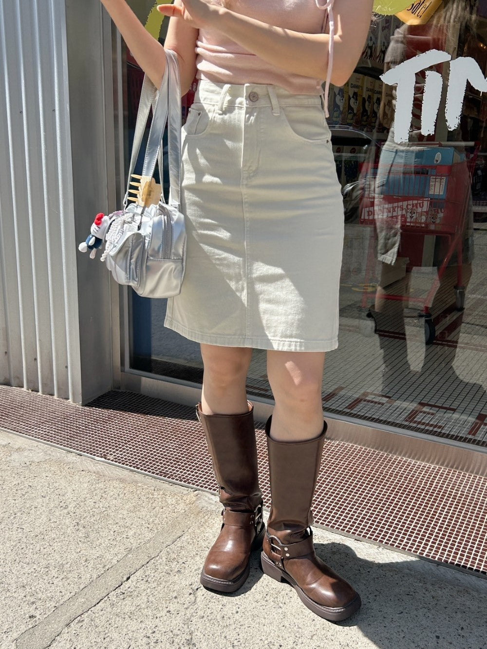 ＜SL2242637＞　デニムミディスカート