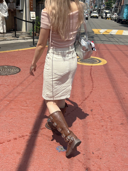 ※残りわずか! ＜SL2242626＞　バラチョーカー付オフショルトップス