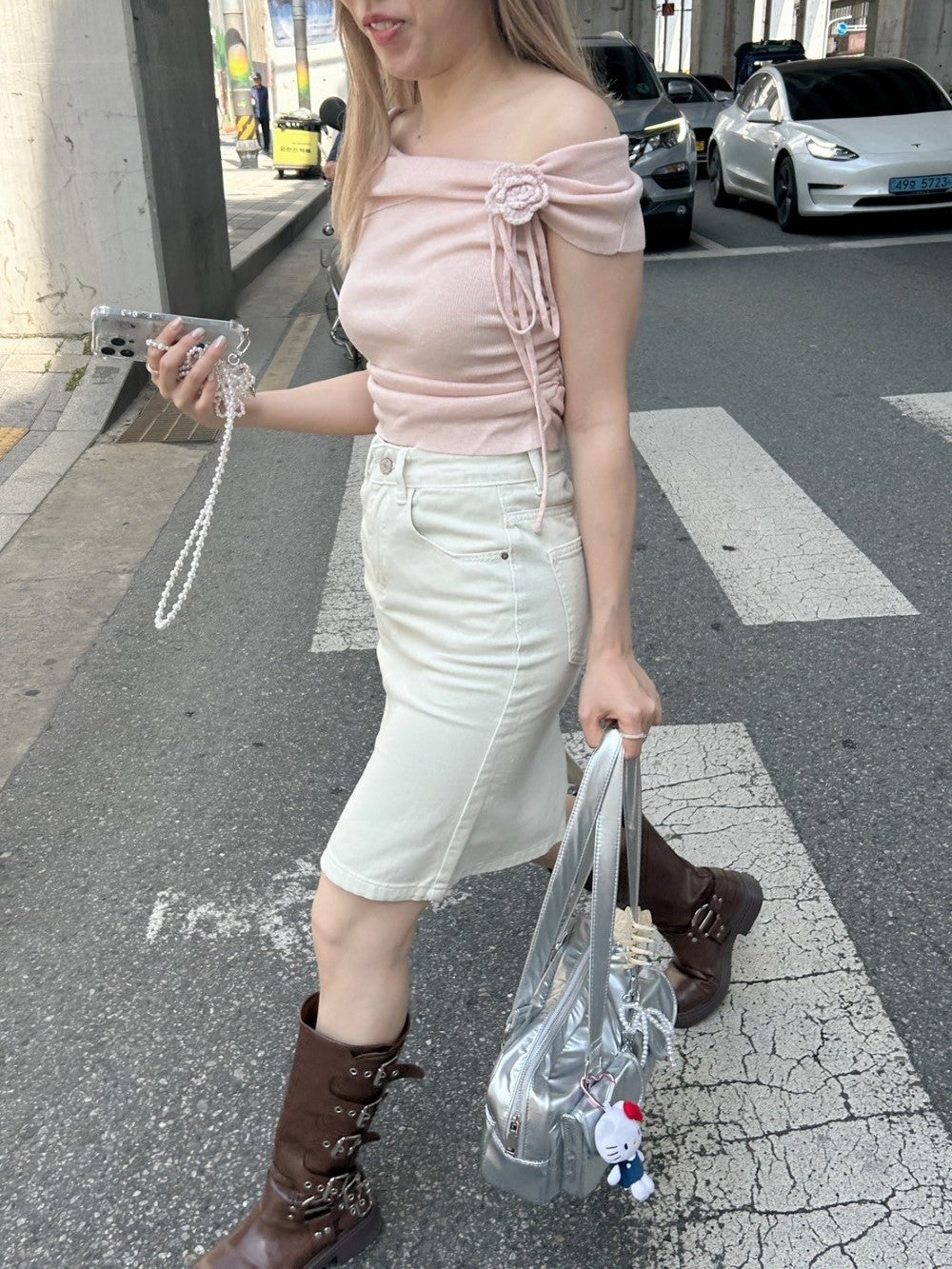＜SL2242637＞　デニムミディスカート