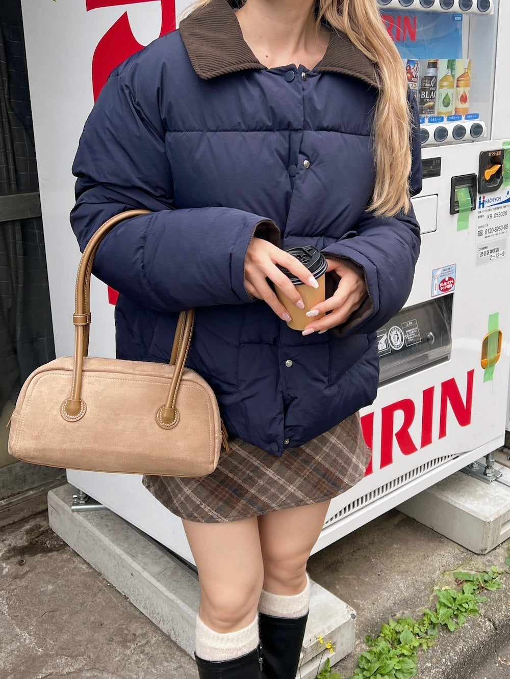 ＜SL2244601＞　バイカラーシンプルフェイクダウン
