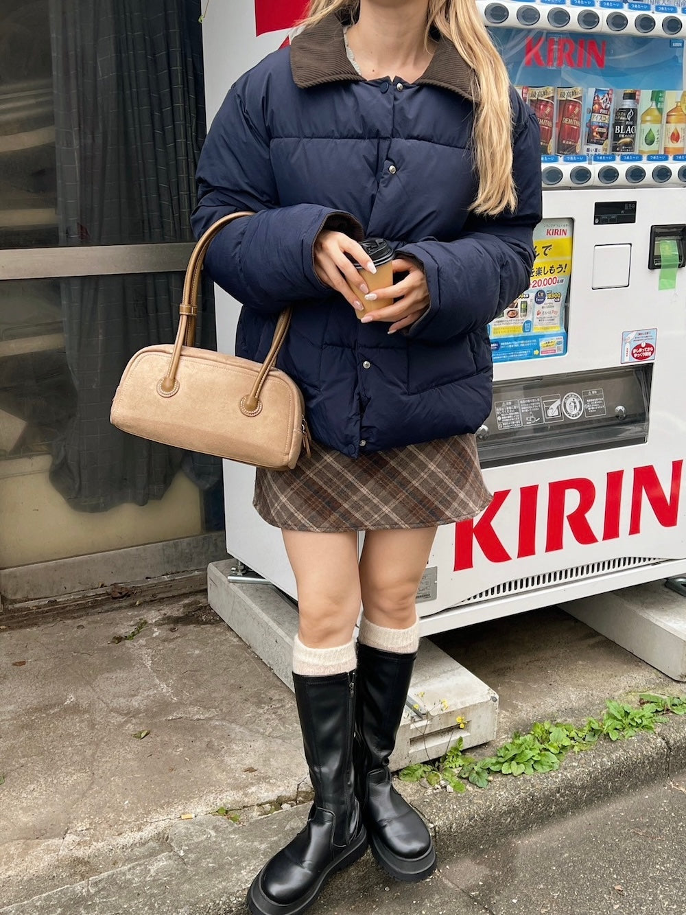 ＜SL2244601＞　バイカラーシンプルフェイクダウン