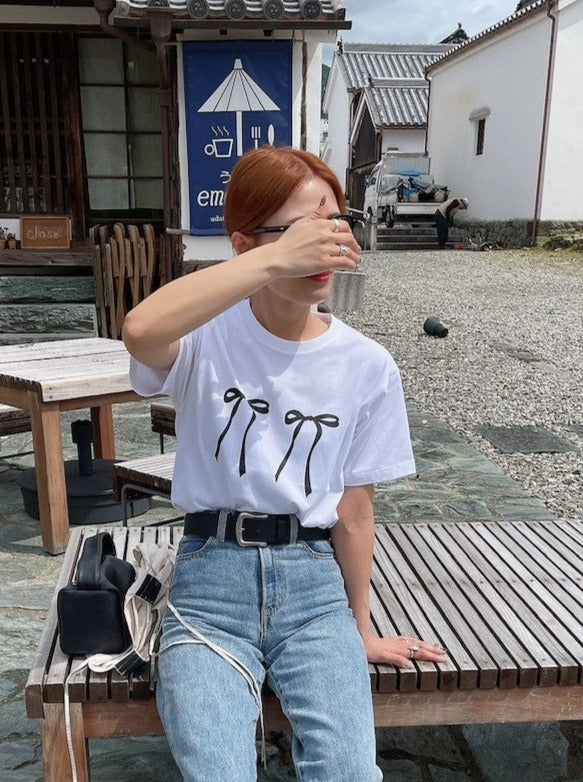 ＜AN2241202＞　リボンTシャツ