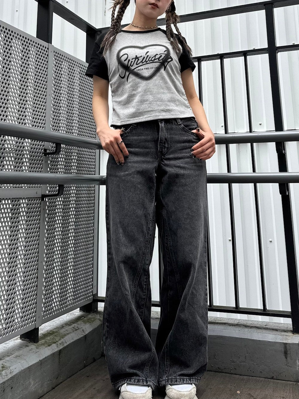 ＜IT2242404＞　サイドドロストラグランᎢシャツ