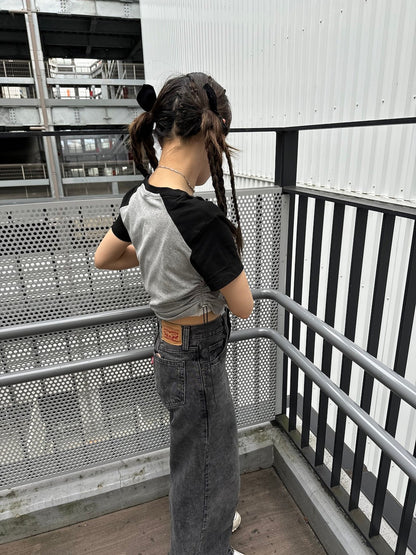 ＜IT2242404＞　サイドドロストラグランᎢシャツ