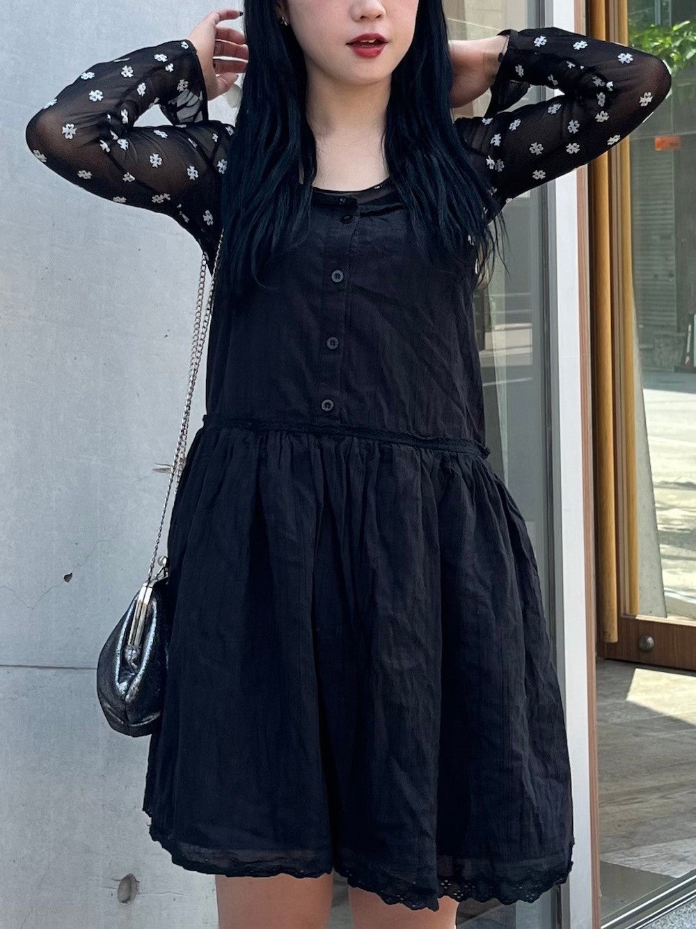 ＜IT2242408＞　コットンレースチュニック