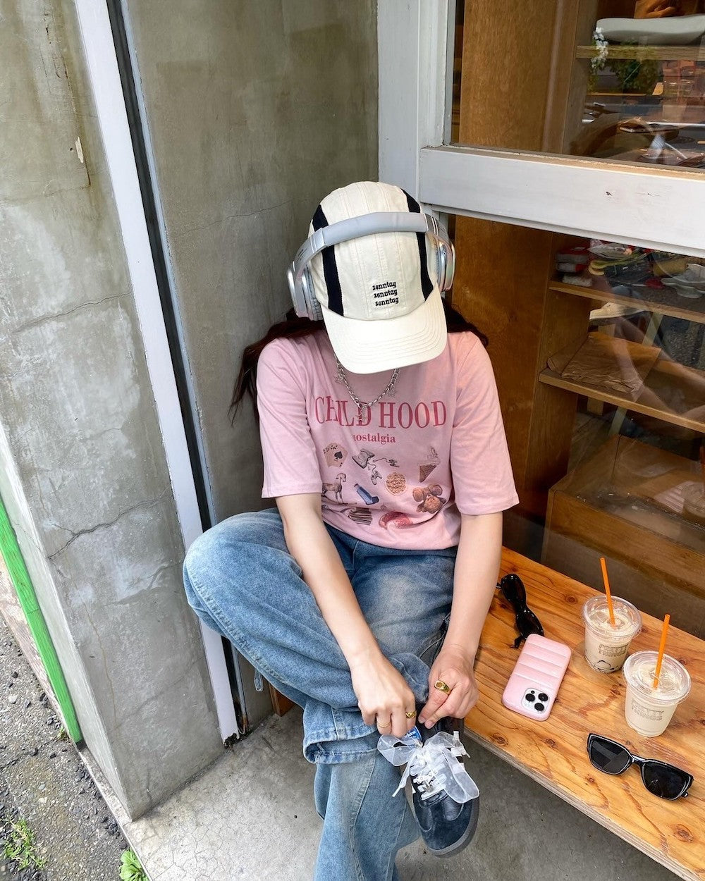 ＜CH5242801＞　バイカラーロゴキャップ