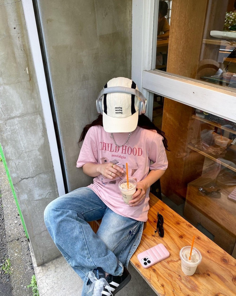 ＜CH5242801＞　バイカラーロゴキャップ