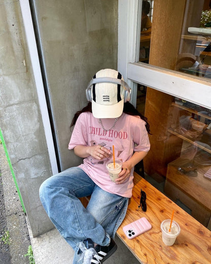 ＜CH5242801＞　バイカラーロゴキャップ