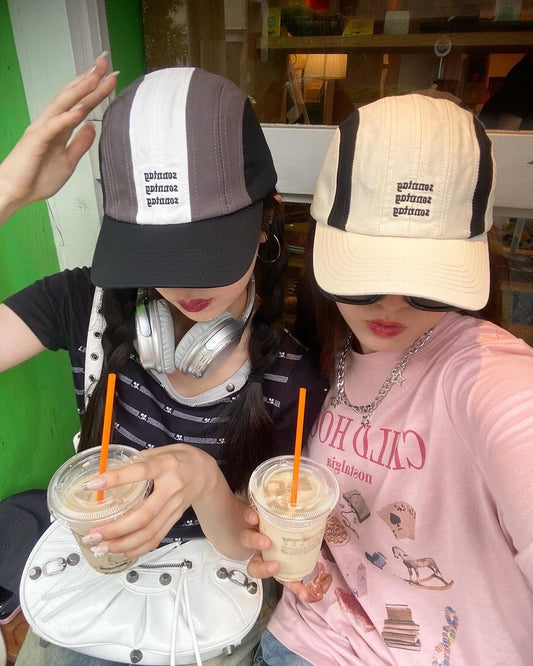 ＜CH5242801＞　バイカラーロゴキャップ