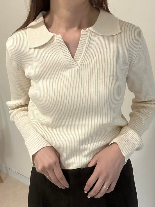 ＜FL2233504＞　Collar knit
