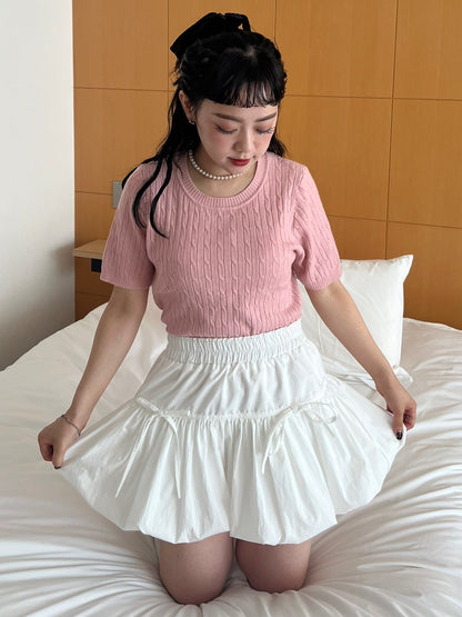 ＜IT2242414＞　半袖ニットトップス