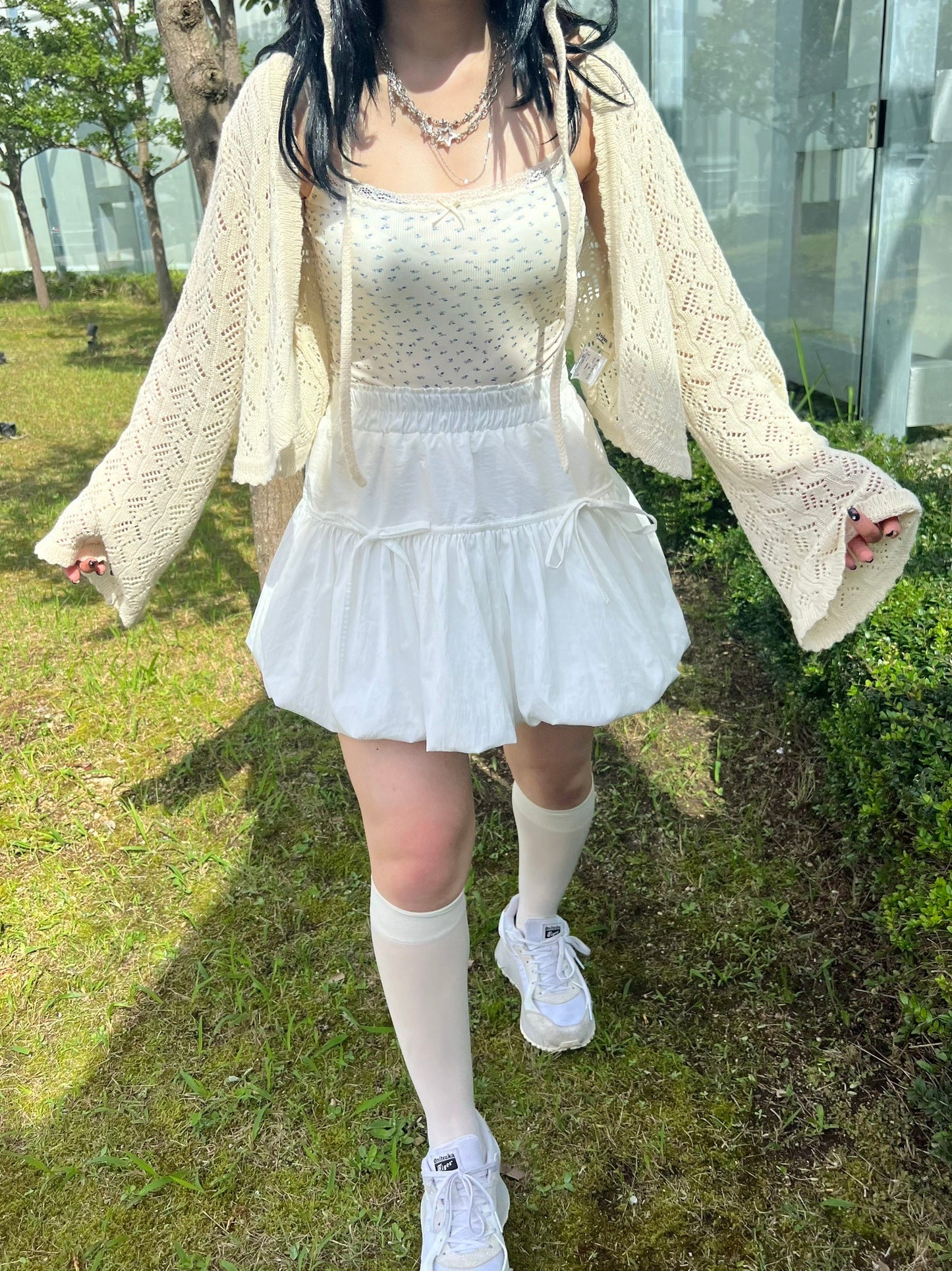 ※ラスト２点！＜IT2242418＞　リボンバルーンスカート