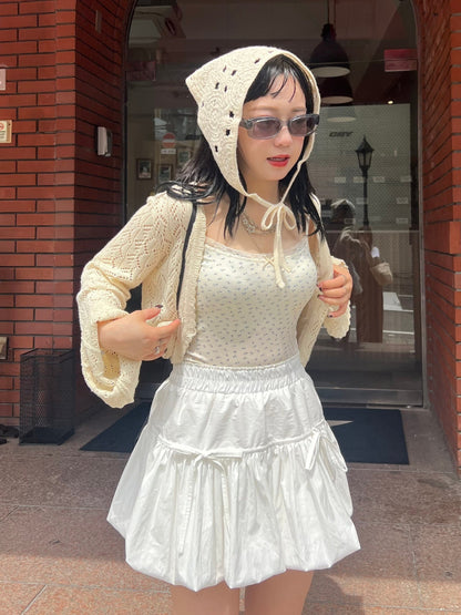 ※ラスト２点！＜IT2242418＞　リボンバルーンスカート