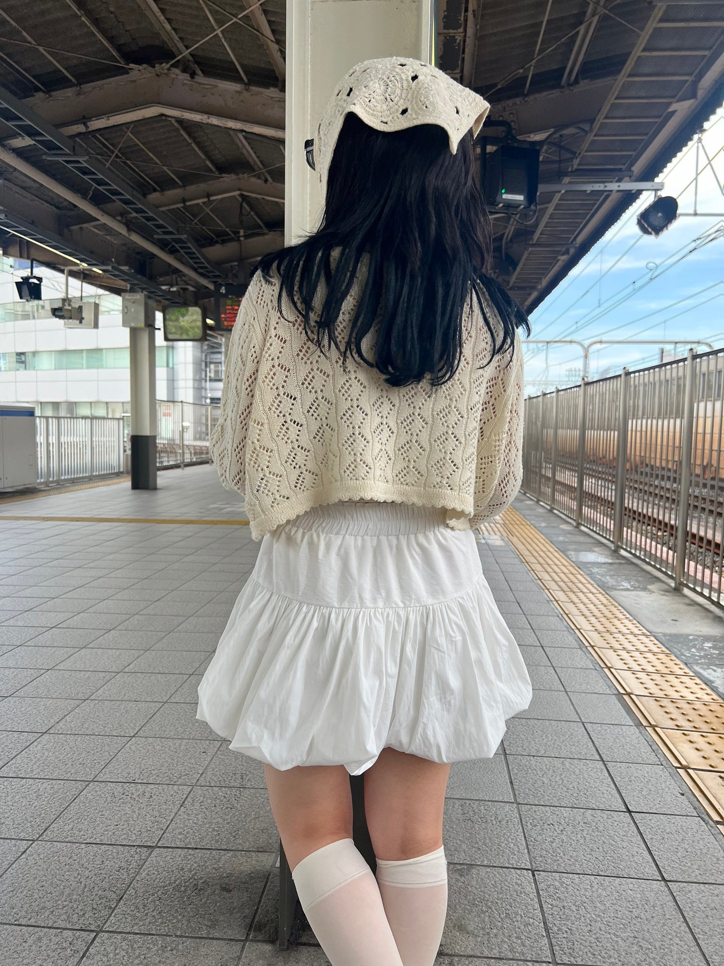 ※ラスト２点！＜IT2242418＞　リボンバルーンスカート