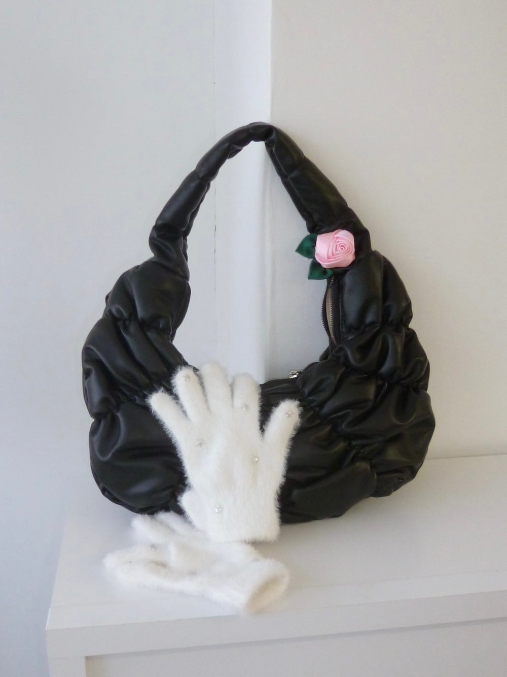 ＜LD4244901＞　ローズヘアクリップ