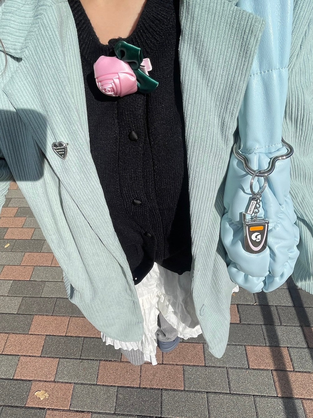 ＜LD4244901＞　ローズヘアクリップ