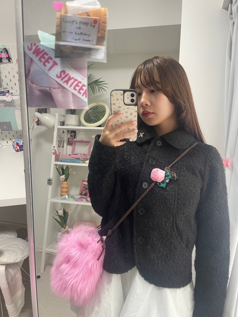 ＜LD4244901＞　ローズヘアクリップ
