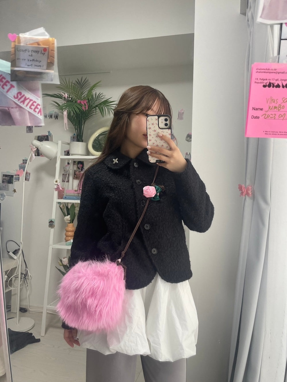 ＜LD4244901＞　ローズヘアクリップ