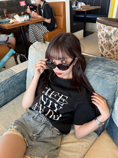＜LE2242912＞　ロゴビッグTシャツ