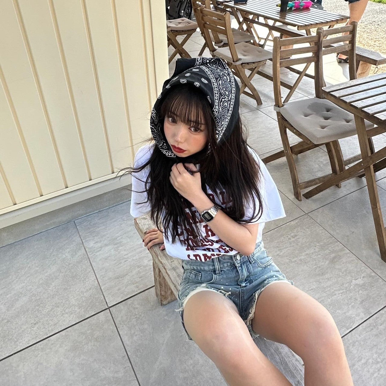 ＜LE2242911＞　ビンテージロゴビッグTシャツ