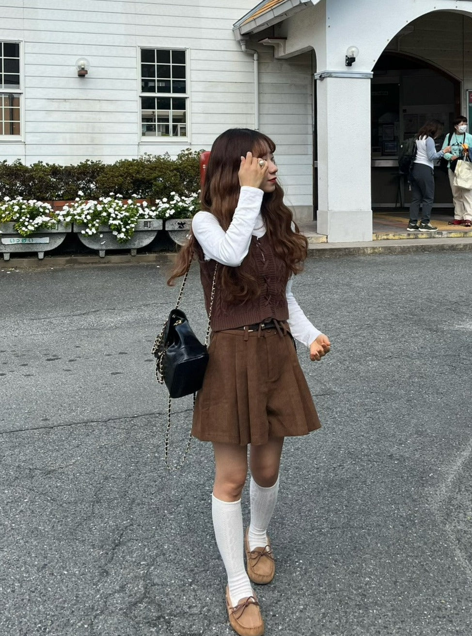 ＜CA2233817＞　コーデュロイショートパンツ