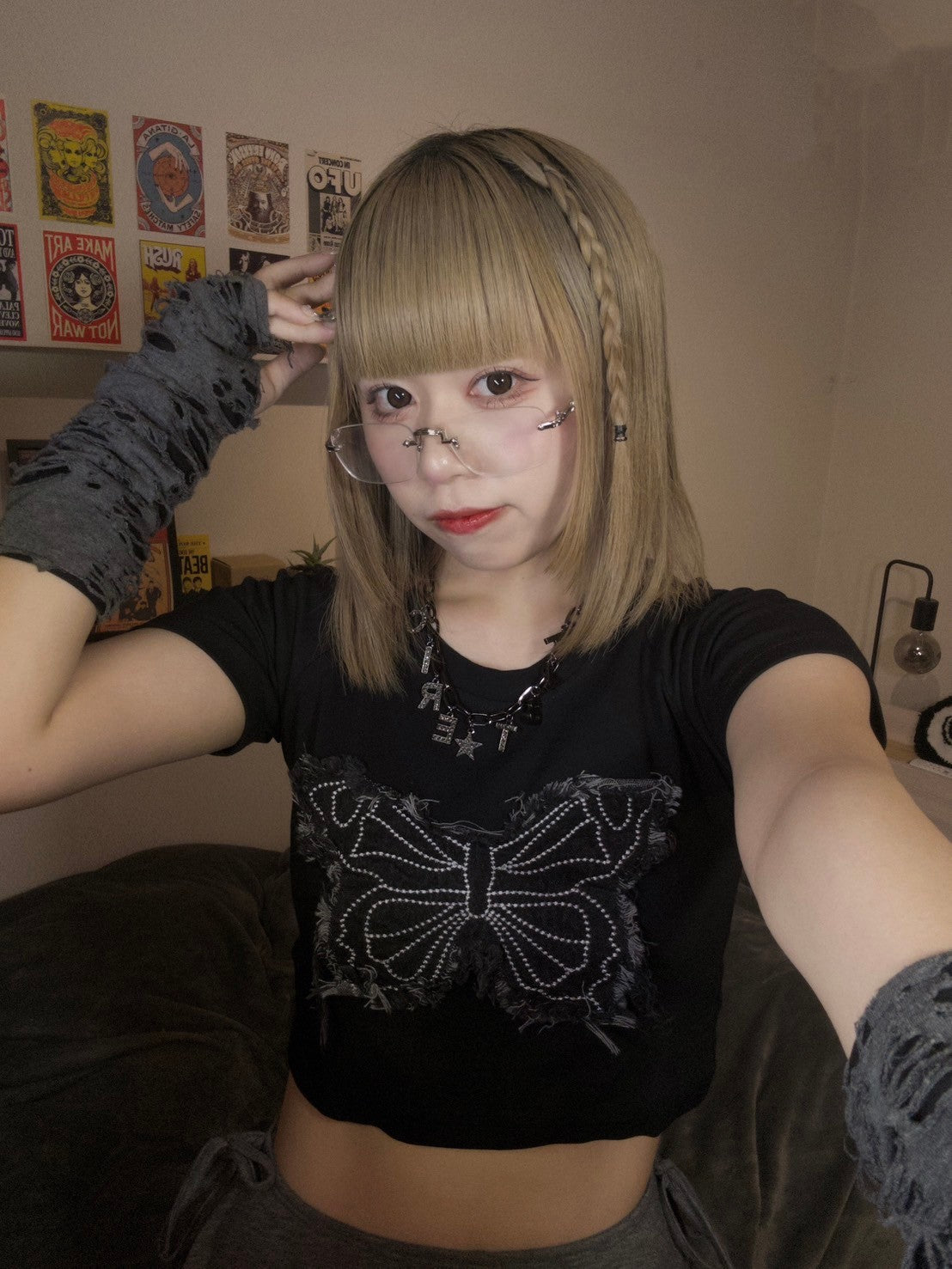 ※ラスト3点！＜GR2242504＞　バタフライTシャツ