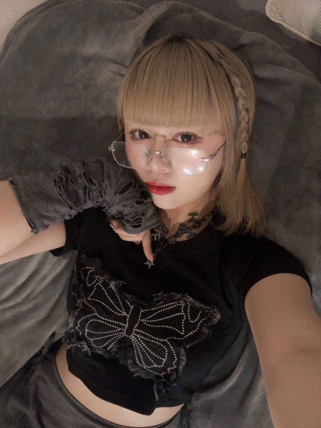 ※ラスト3点！＜GR2242504＞　バタフライTシャツ