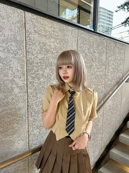 ＜GR2242512＞　ネクタイ付きシャツ