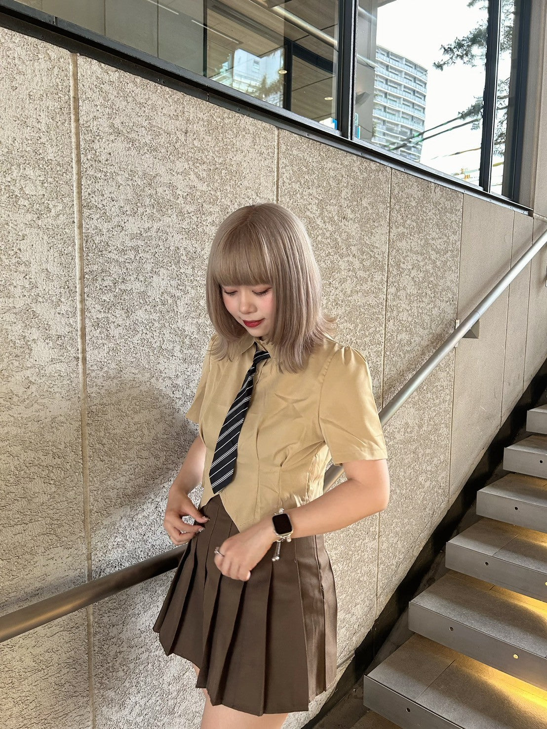 ＜GR2242512＞　ネクタイ付きシャツ