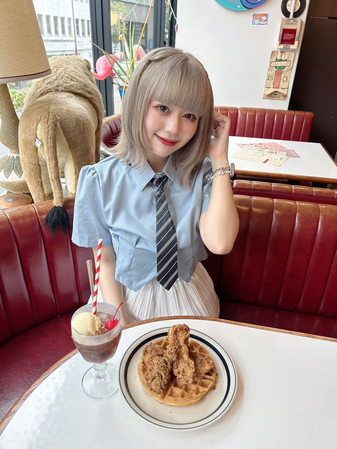 ＜GR2242512＞　ネクタイ付きシャツ