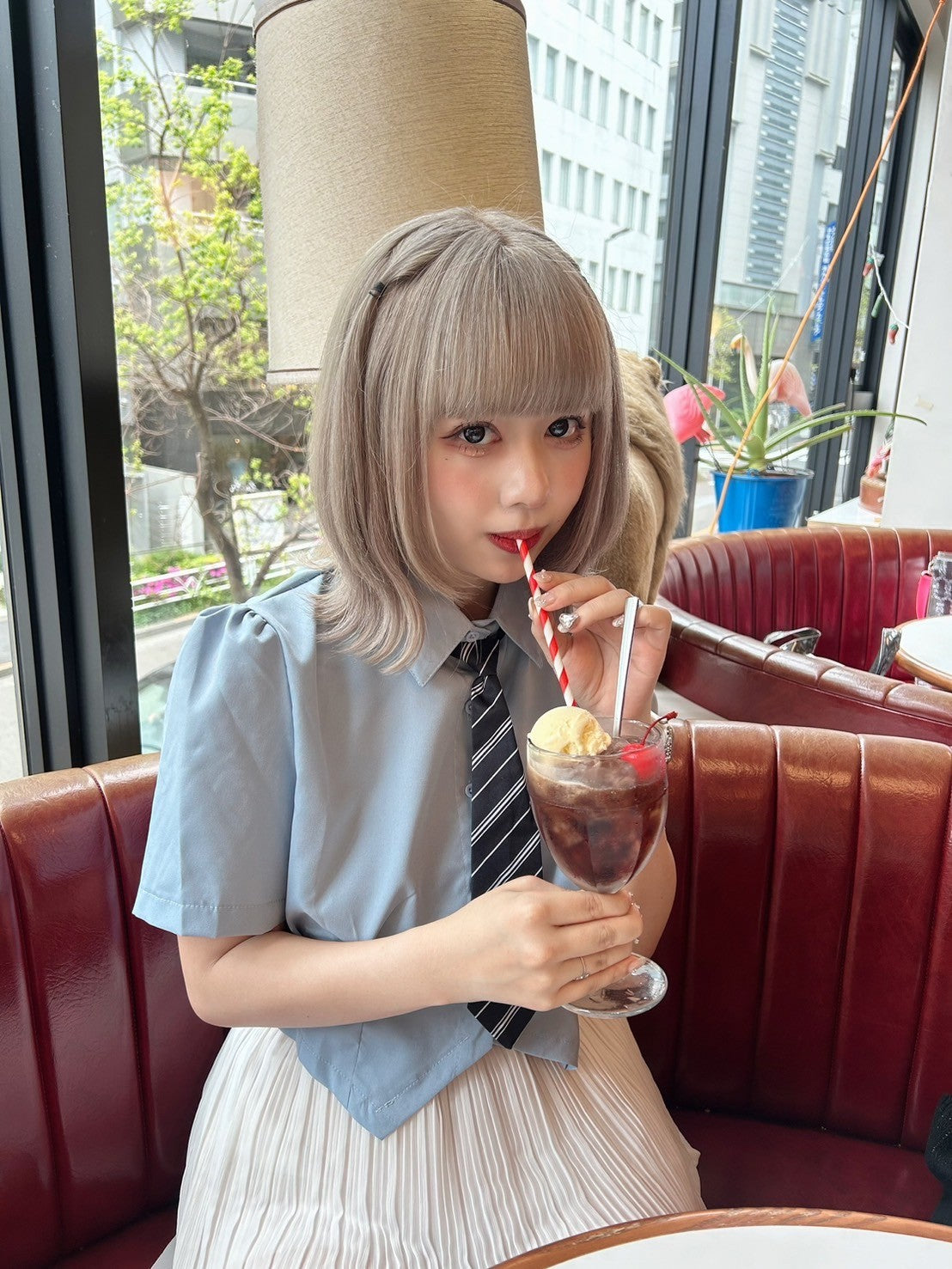 ＜GR2242512＞　ネクタイ付きシャツ