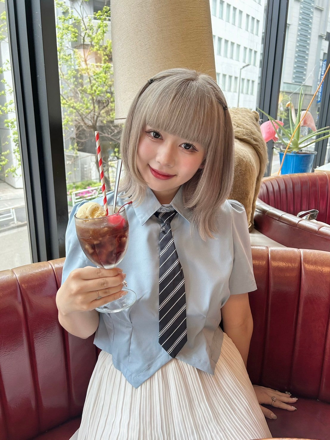 ＜GR2242512＞　ネクタイ付きシャツ
