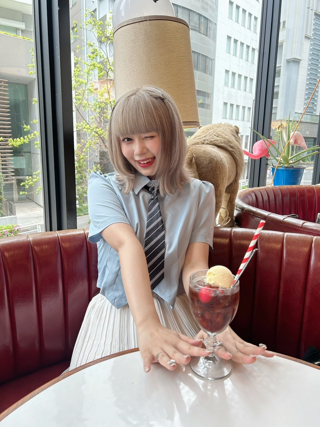 ＜GR2242512＞　ネクタイ付きシャツ