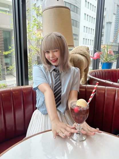 ＜GR2242512＞　ネクタイ付きシャツ