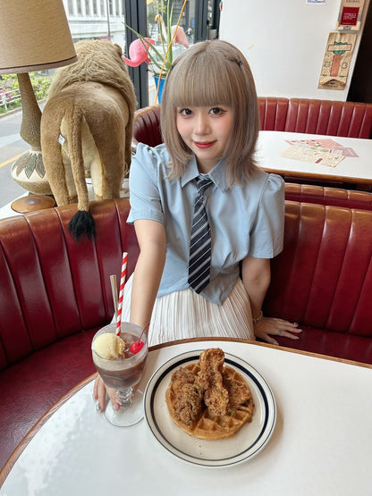 ＜GR2242512＞　ネクタイ付きシャツ