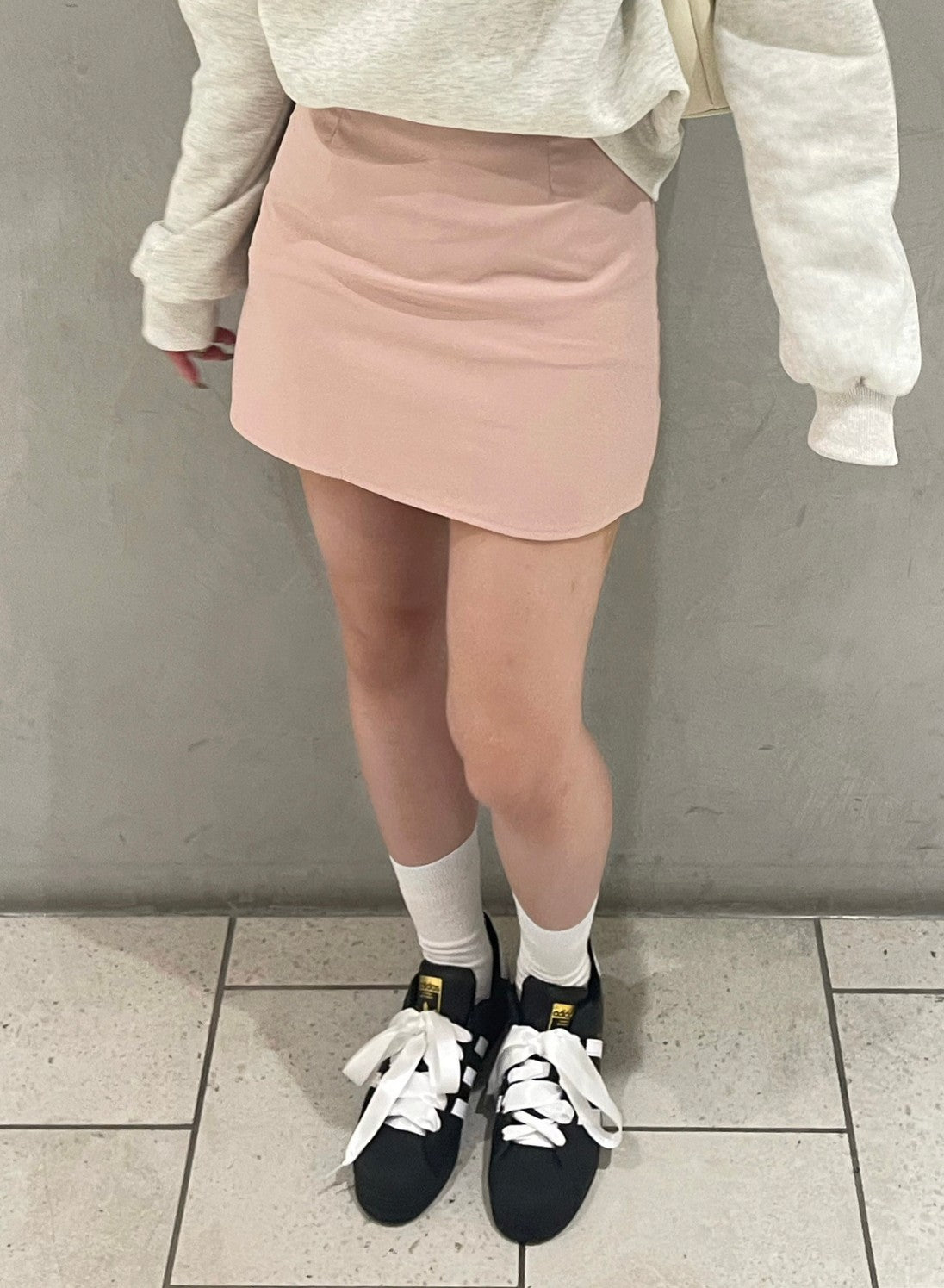 ＜QU2233236＞　シンプルミニスカート