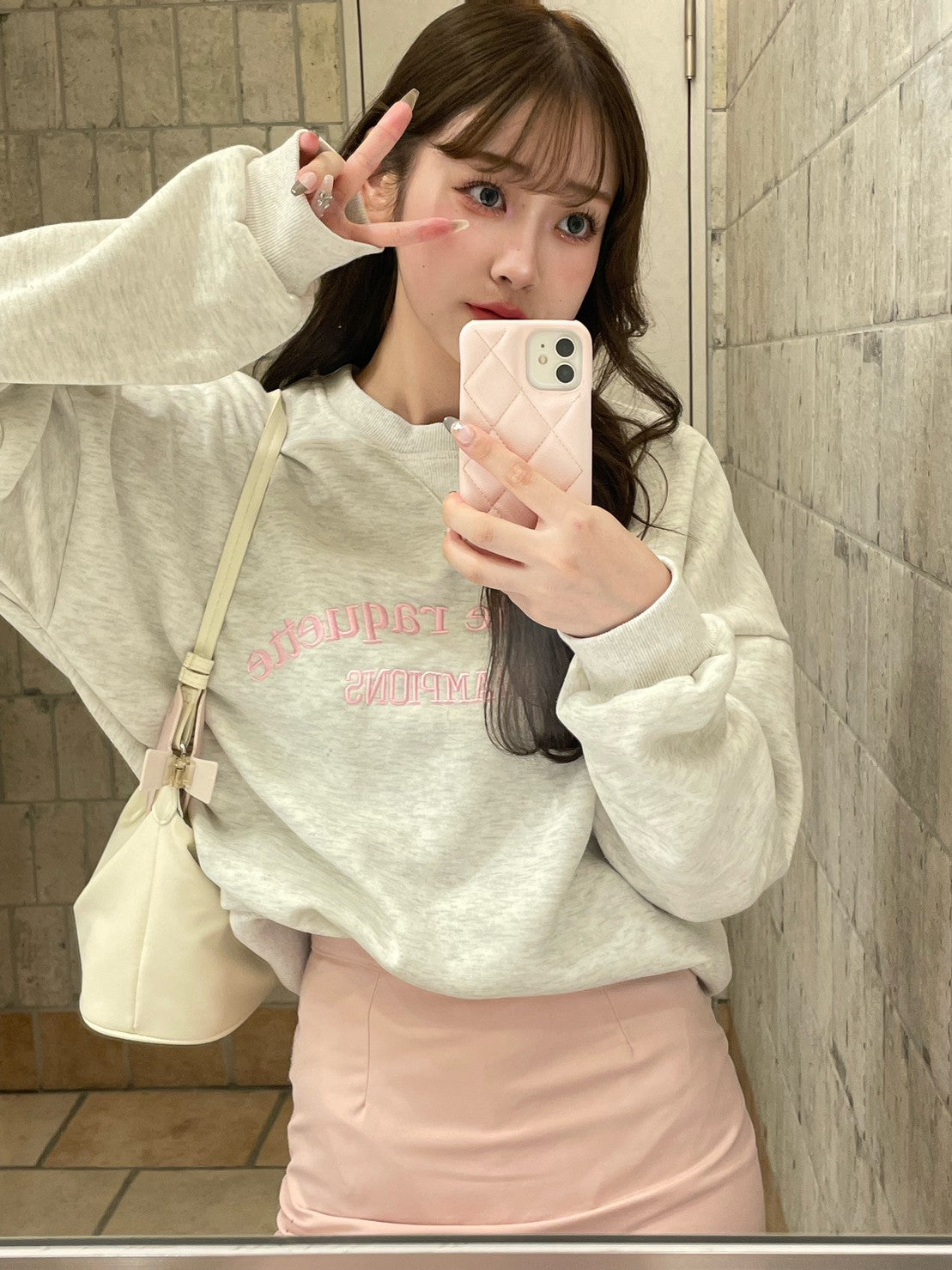 ＜QU2233236＞　シンプルミニスカート