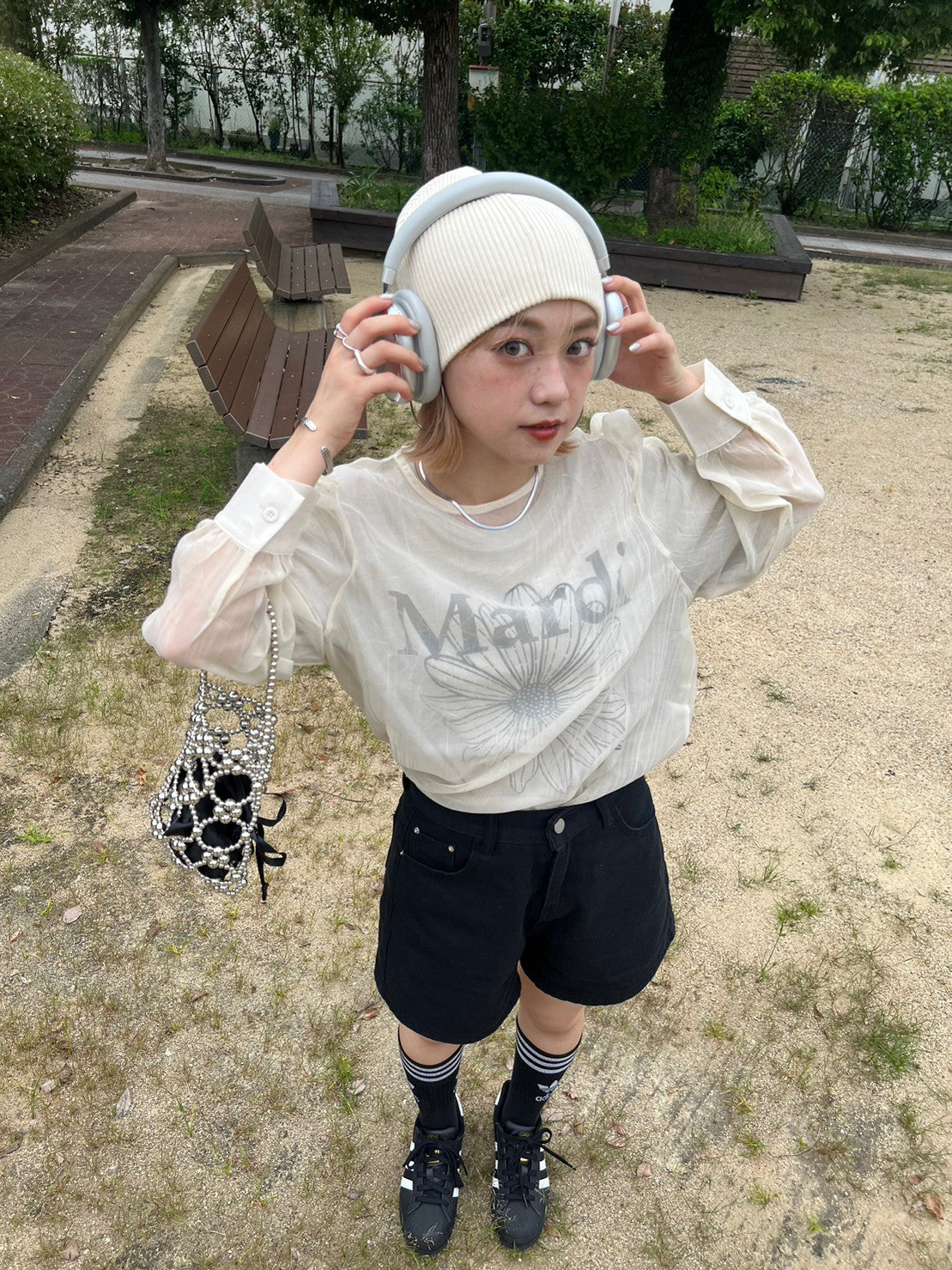 ＜IT2233415＞　シフォンシアーブラウス