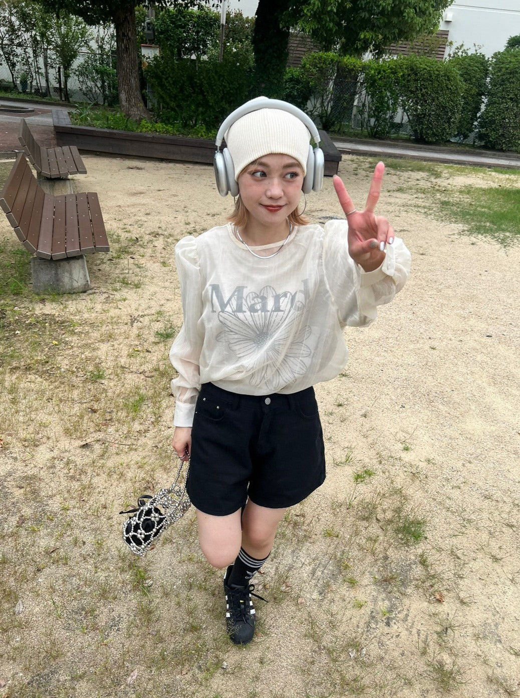 ＜IT2233415＞　シフォンシアーブラウス