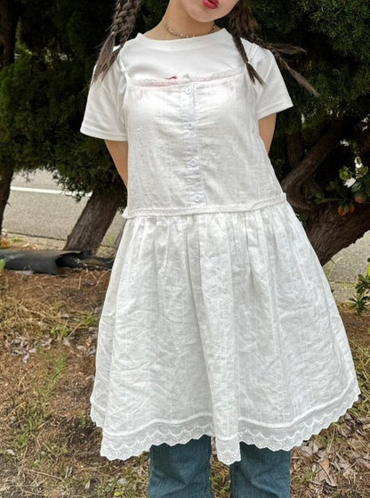 ＜IT2242408＞　コットンレースチュニック